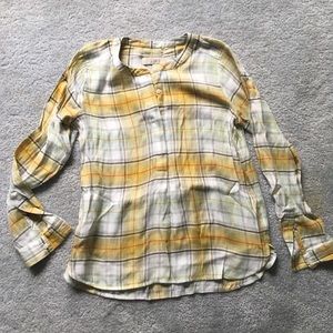 CLEARANCE! LOFT - plaid shirt - XXS PETITE